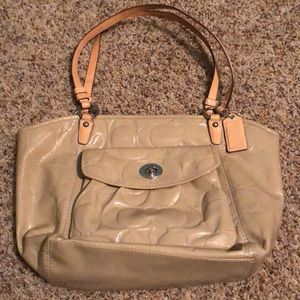 Tan Coach Handbag